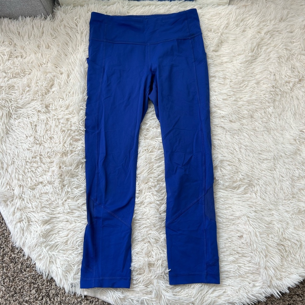 lululemon athletica Blue Crop Leggings